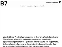Tablet Screenshot of buero7.de